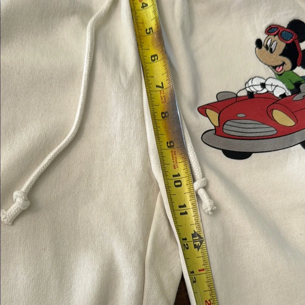 Disney Mickey and‎ Friends Cream Joggers women’s size small 3/5 juniors